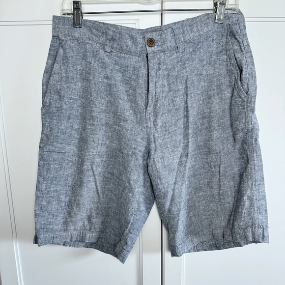 PATAGONIA Back Step Hemp/Cotton Shorts Chambray Sz 31 Neo Navy - Picture 2 of 9